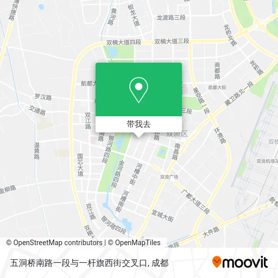 五洞桥南路一段与一杆旗西街交叉口地图