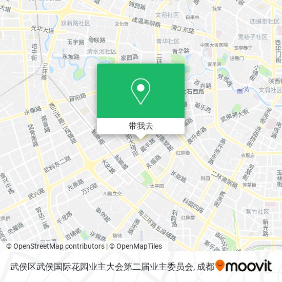 武侯区武侯国际花园业主大会第二届业主委员会地图