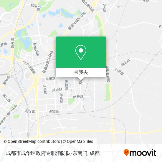 成都市成华区政府专职消防队-东南门地图