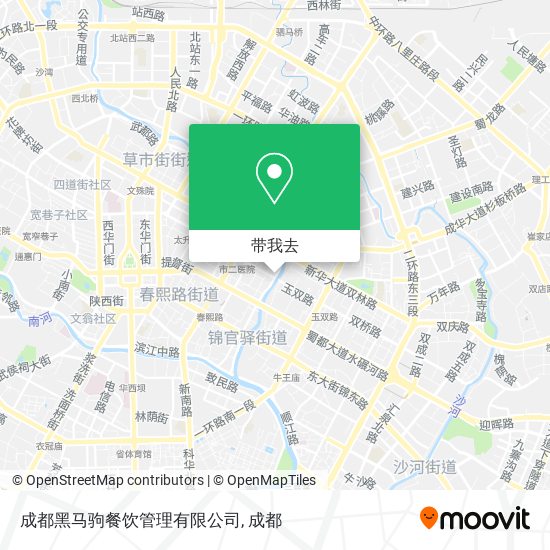 成都黑马驹餐饮管理有限公司地图