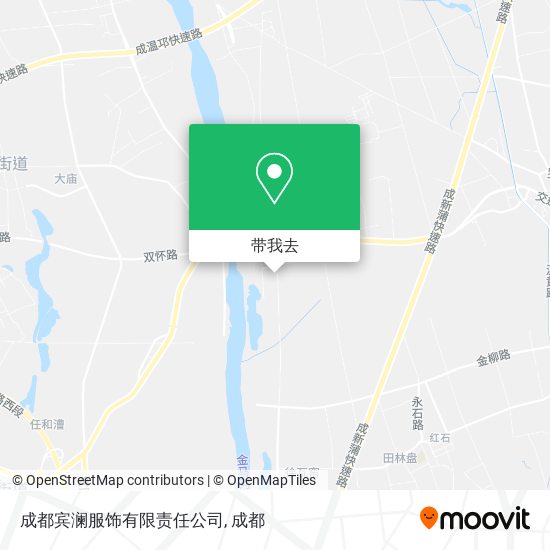 成都宾澜服饰有限责任公司地图
