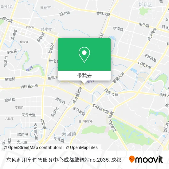 东风商用车销售服务中心成都擎帮站no.2035地图