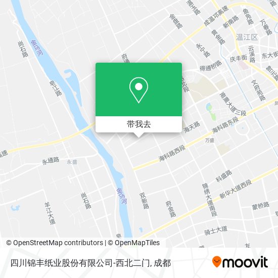 四川锦丰纸业股份有限公司-西北二门地图