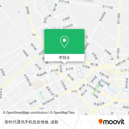 新时代通讯手机批发维修地图