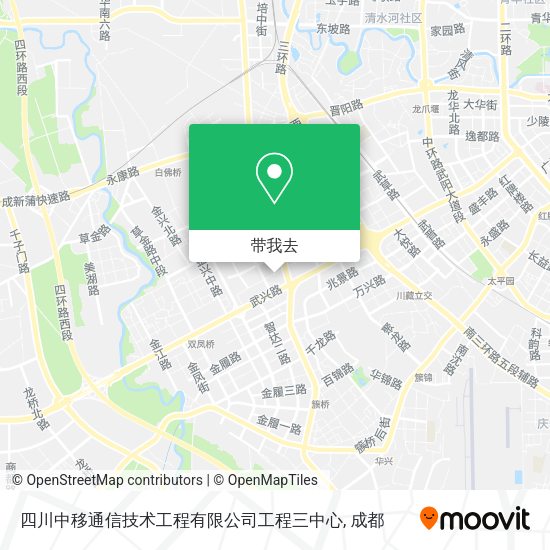 四川中移通信技术工程有限公司工程三中心地图