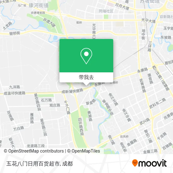 五花八门日用百货超市地图