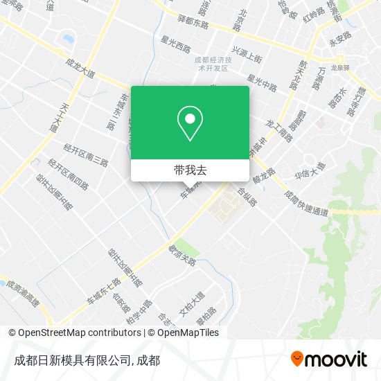 成都日新模具有限公司地图