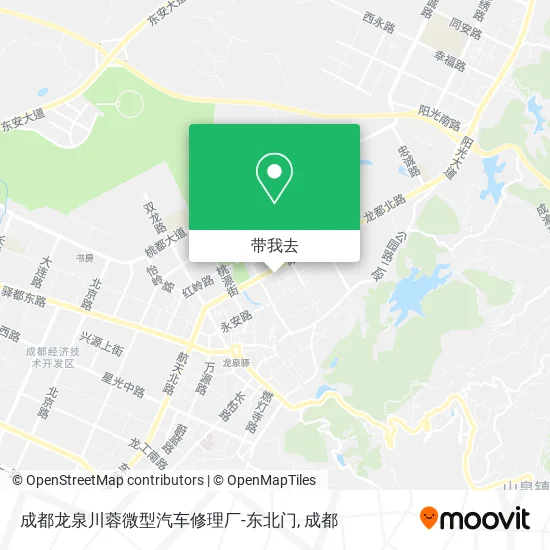 成都龙泉川蓉微型汽车修理厂-东北门地图