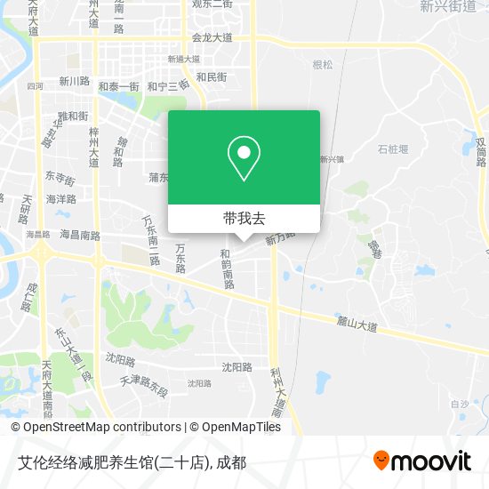 艾伦经络减肥养生馆(二十店)地图