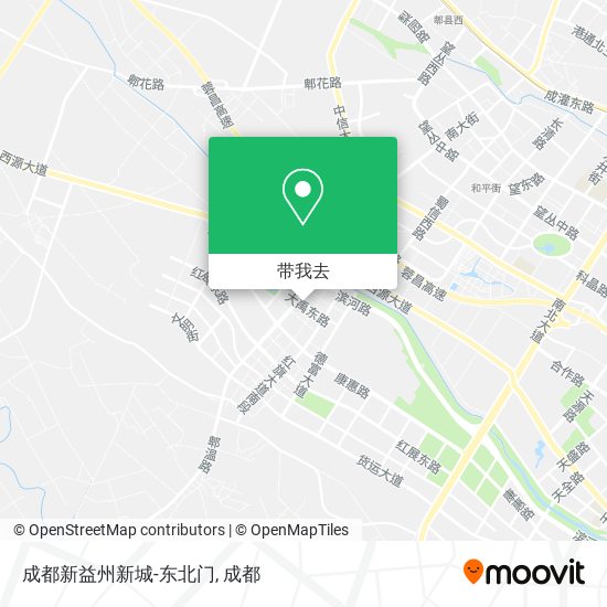 成都新益州新城-东北门地图