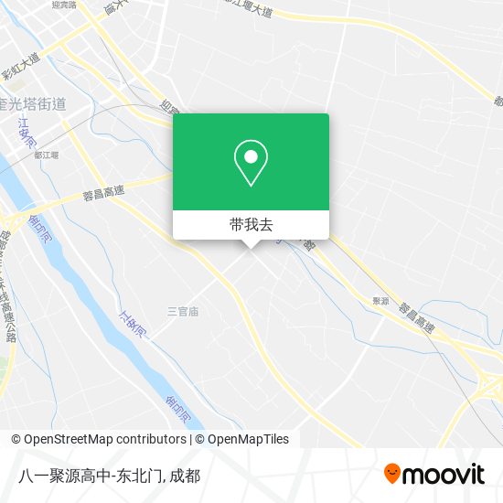八一聚源高中-东北门地图