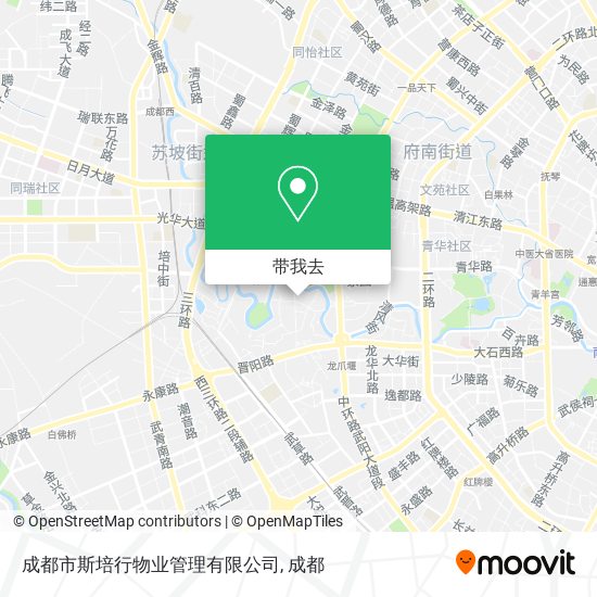 成都市斯培行物业管理有限公司地图
