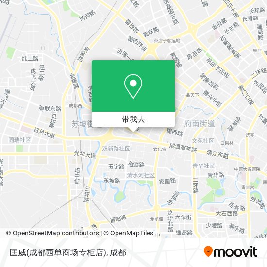 匡威(成都西单商场专柜店)地图