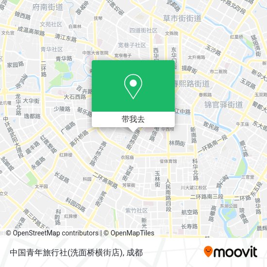 中国青年旅行社(洗面桥横街店)地图