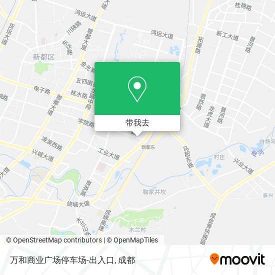 万和商业广场停车场-出入口地图