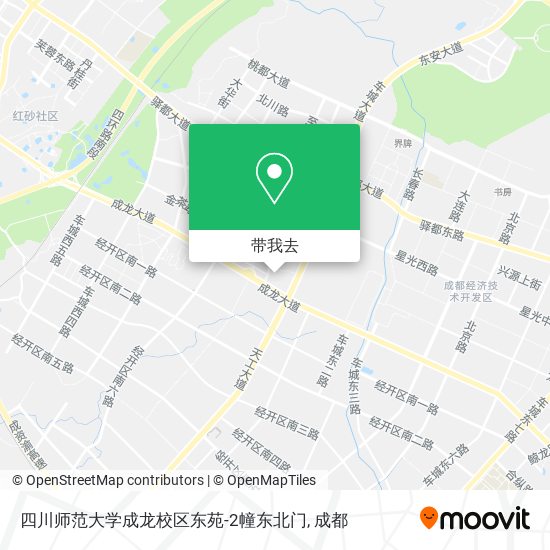 四川师范大学成龙校区东苑-2幢东北门地图