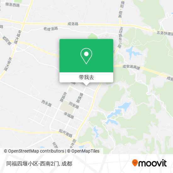 同福四堰小区-西南2门地图