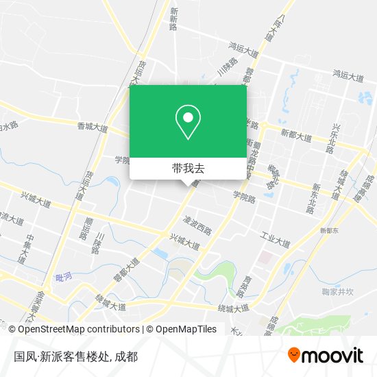 国凤·新派客售楼处地图