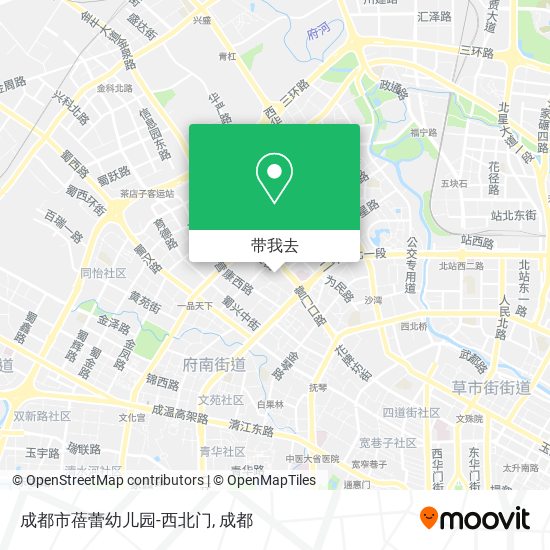 成都市蓓蕾幼儿园-西北门地图