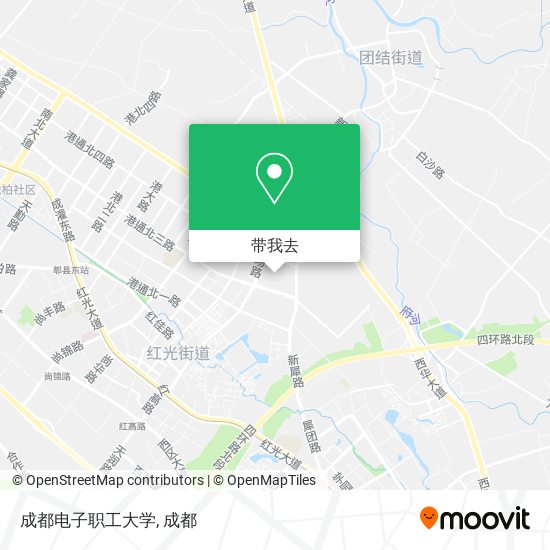 成都电子职工大学地图