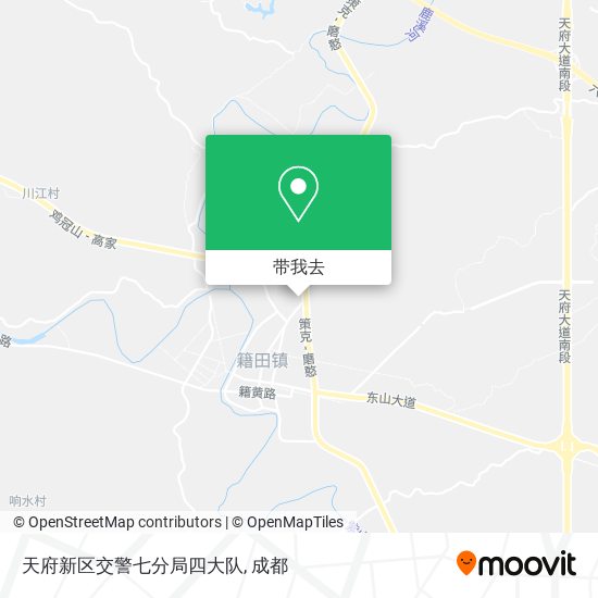 天府新区交警七分局四大队地图