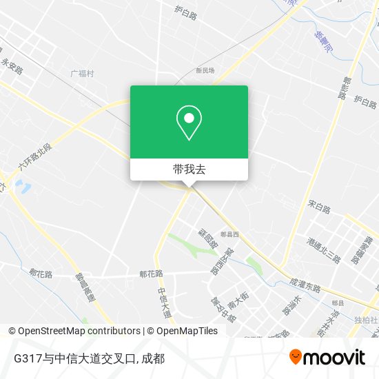 G317与中信大道交叉口地图