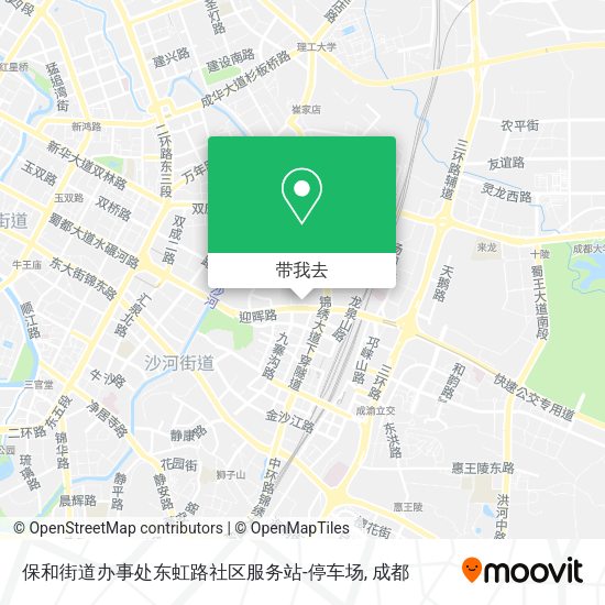 保和街道办事处东虹路社区服务站-停车场地图