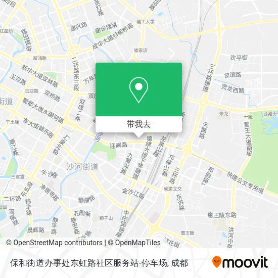 保和街道办事处东虹路社区服务站-停车场地图