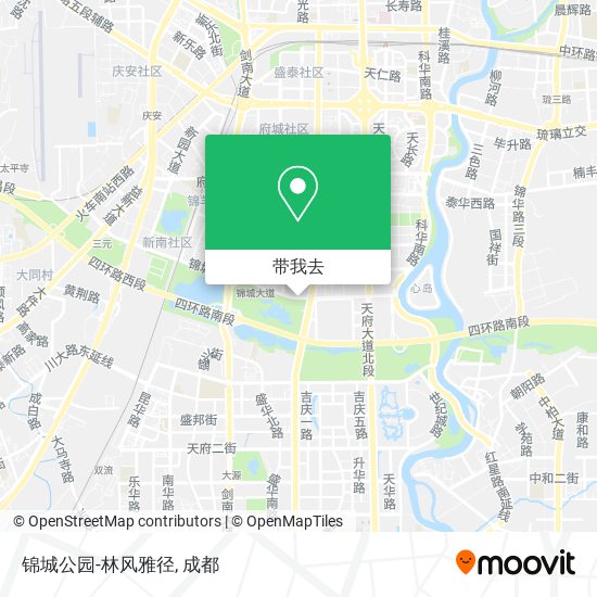 锦城公园-林风雅径地图