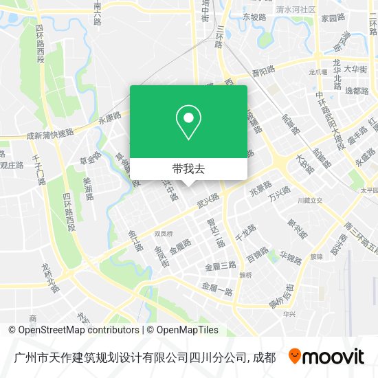 广州市天作建筑规划设计有限公司四川分公司地图