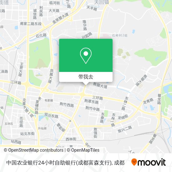 中国农业银行24小时自助银行(成都富森支行)地图