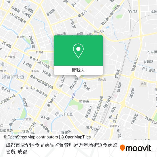 成都市成华区食品药品监督管理局万年场街道食药监管所地图