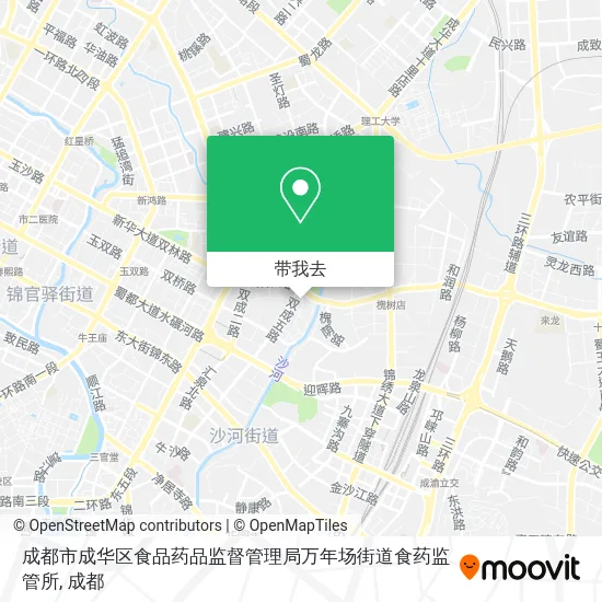 成都市成华区食品药品监督管理局万年场街道食药监管所地图