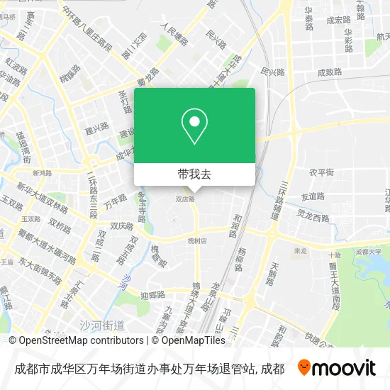 成都市成华区万年场街道办事处万年场退管站地图