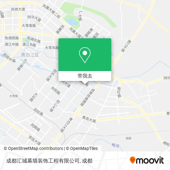 成都汇城幕墙装饰工程有限公司地图