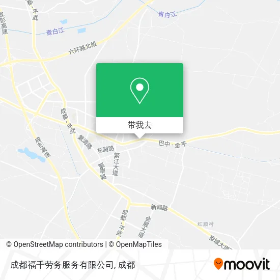 成都福千劳务服务有限公司地图