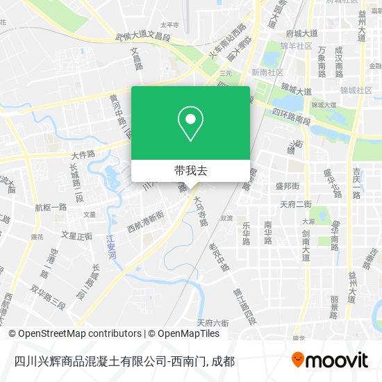 四川兴辉商品混凝土有限公司-西南门地图