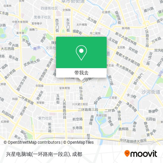 兴星电脑城(一环路南一段店)地图
