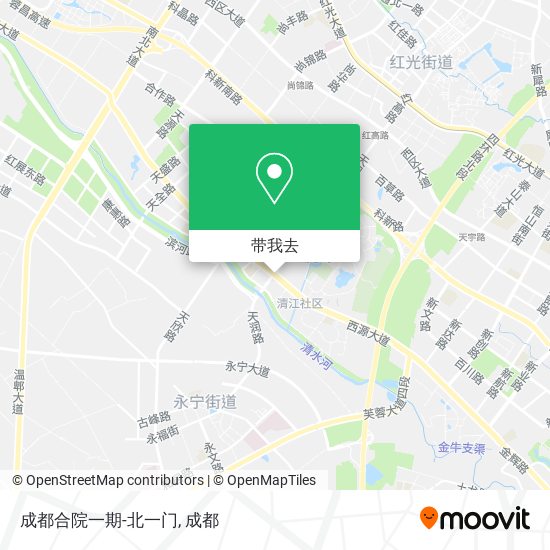 成都合院一期-北一门地图