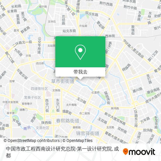 中国市政工程西南设计研究总院-第一设计研究院地图