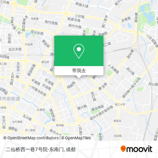 二仙桥西一巷7号院-东南门地图