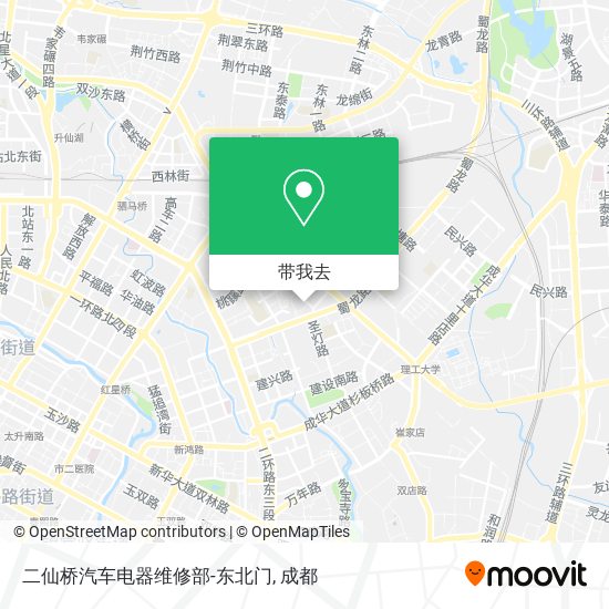 二仙桥汽车电器维修部-东北门地图
