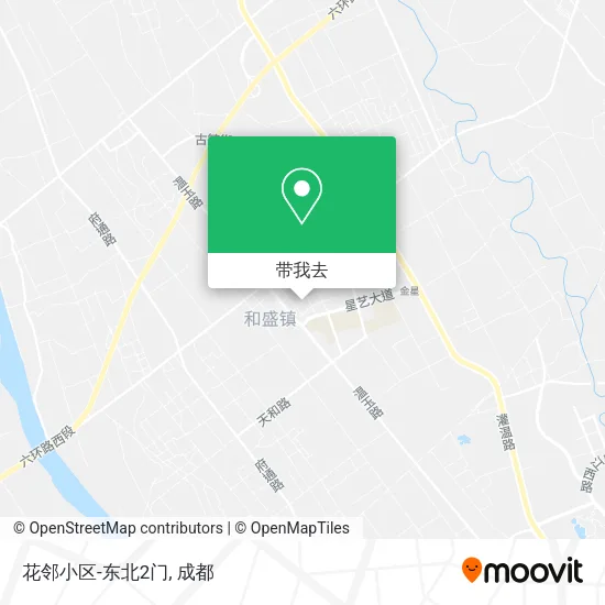 花邻小区-东北2门地图