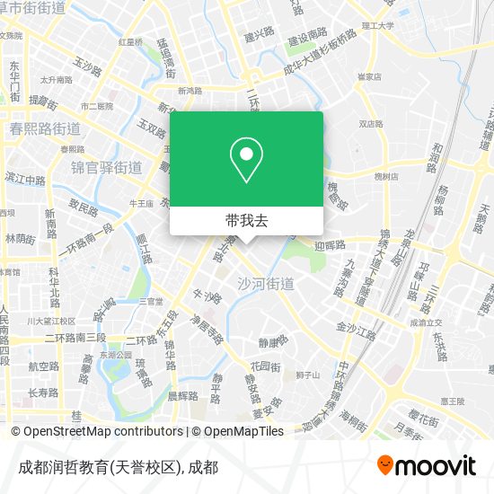 成都润哲教育(天誉校区)地图