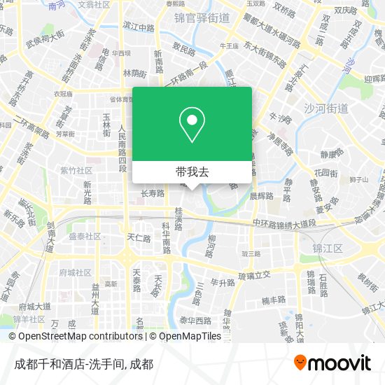 成都千和酒店-洗手间地图
