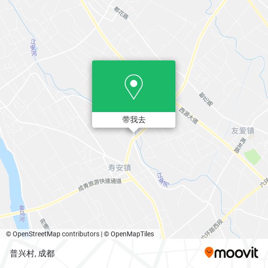 普兴村地图