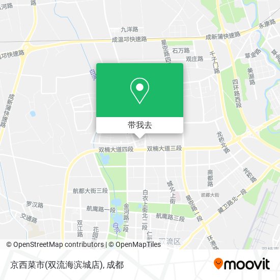 京西菜市(双流海滨城店)地图