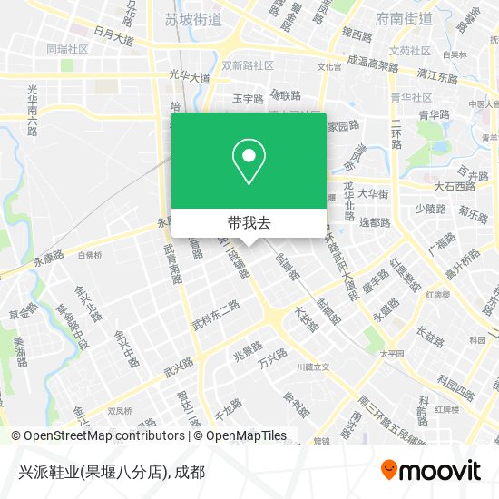兴派鞋业(果堰八分店)地图