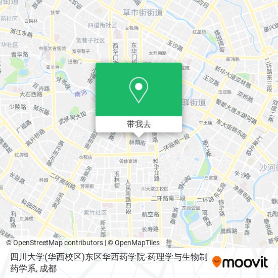 四川大学(华西校区)东区华西药学院-药理学与生物制药学系地图