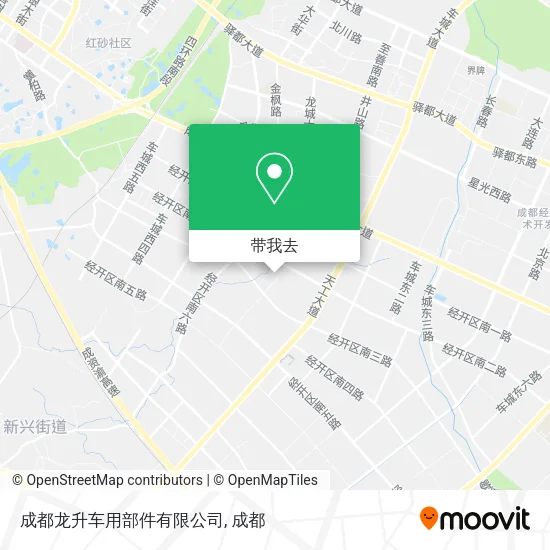成都龙升车用部件有限公司地图